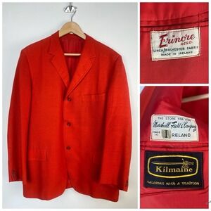 Rare Vintage Kilmaine Suit Jacket Blazer Erinore Irish Linen Marshall Fields 42R
